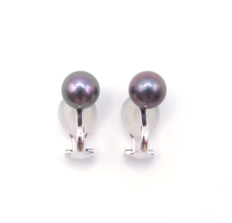 JEWELRY ジュエリー K14WG/BLP/2.8g【205】 イヤリング K14ホワイトゴールド K14WG/パール パール シルバー K14WG刻印 レディース【中古】