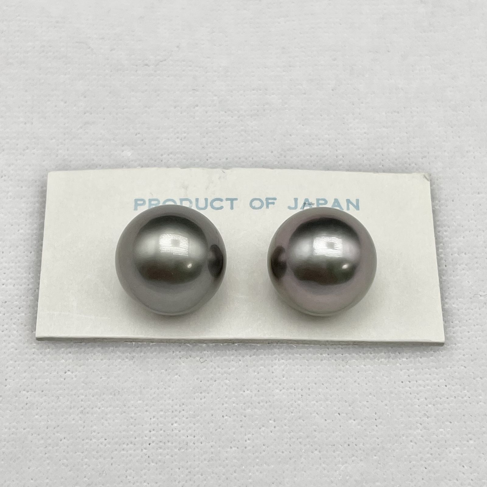 黒蝶真珠 約11.3mm-11.4mm ラウンド珠 無穴 ペア ルース【2735573-0804】 8,580円