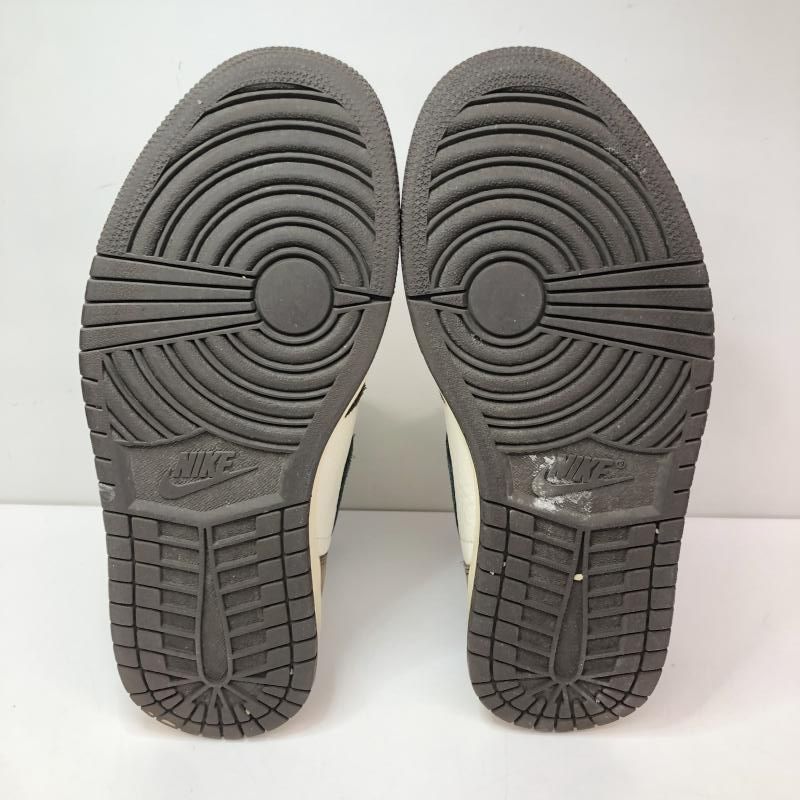 【中古】Travis Scott × Nike Air Jordan 1 Retro High OG TS SP Sail Dark Mocha 25.5cm CD4487-100 ナイキ エアジョーダン[66]
