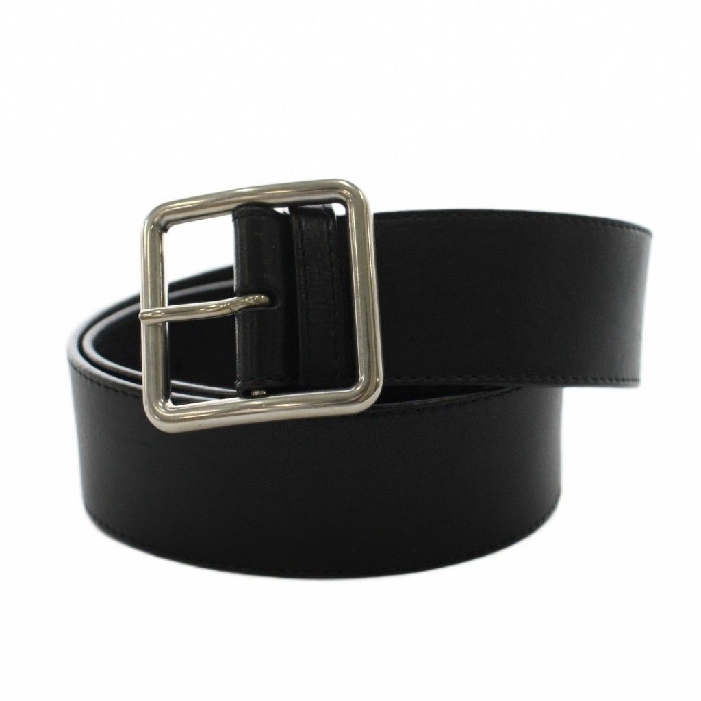 アレキサンダーマックイーン ALEXANDER MCQUEEN ベルト ハトメ レザー 黒 ブラック 509194 501523 /AN