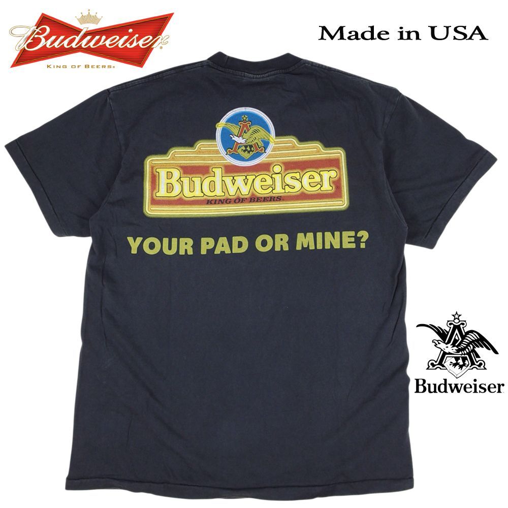 241 Budweiser バドワイザー Tシャツ ブラック 半袖 budweiser