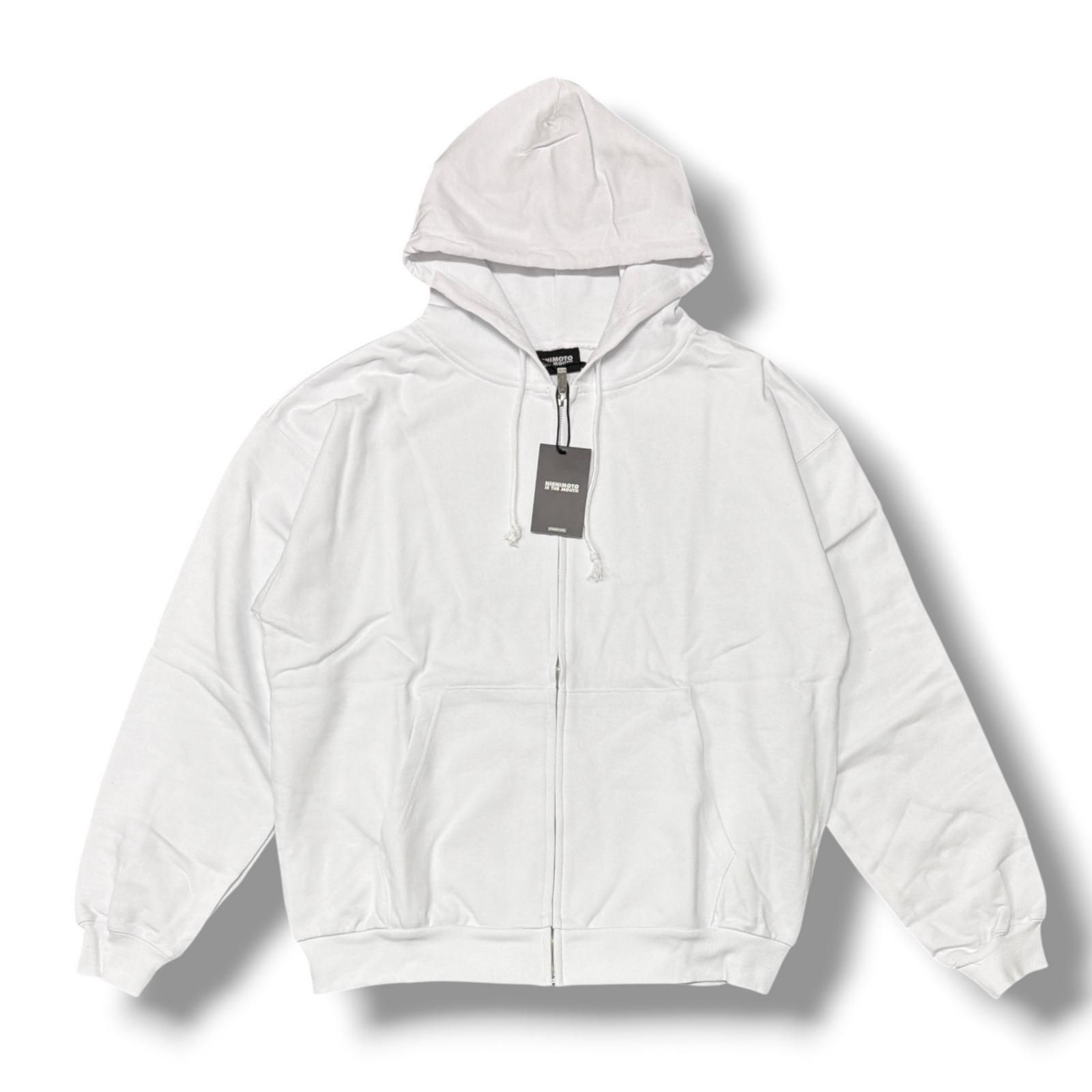 参考上代20900円 未使用 NISHIMOTO IS THE MOUTH 2 FACE ZIP SWEAT HOODIE ジップフーディー スウェットパーカー ニシモトイズザマウス NIM-W07 ホワイト M （17670M）