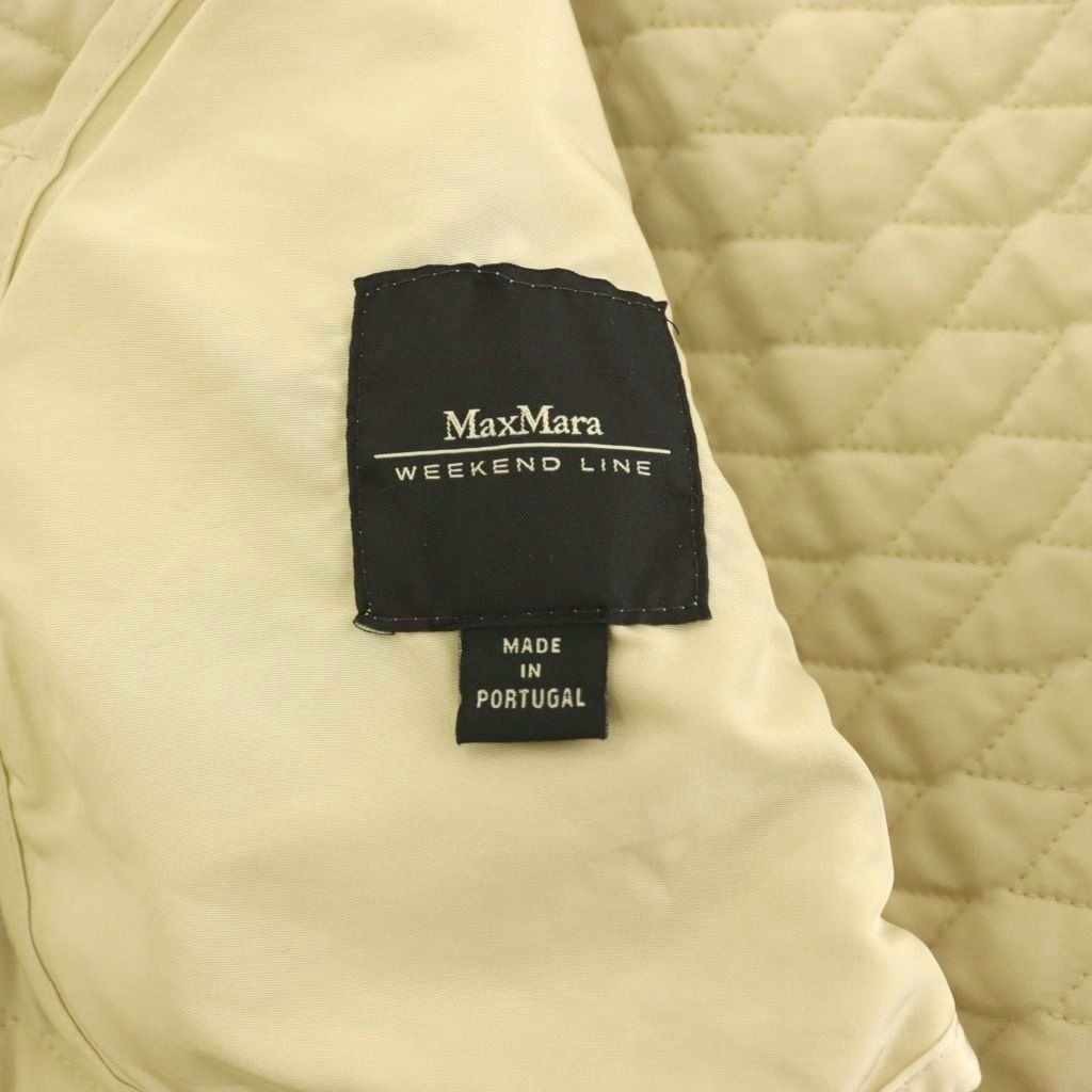 マックスマーラ ウィークエンドライン MAX MARA WEEKEND LINE キルティングジャケット コート ジップアップ 44 ベージュ /HK ■OS マックスマーラ ウィークエンドライン MAX MARA WEEKEND LINE キルティングジャケット コート ジップアップ 44 ベージュ /HK ■OS
