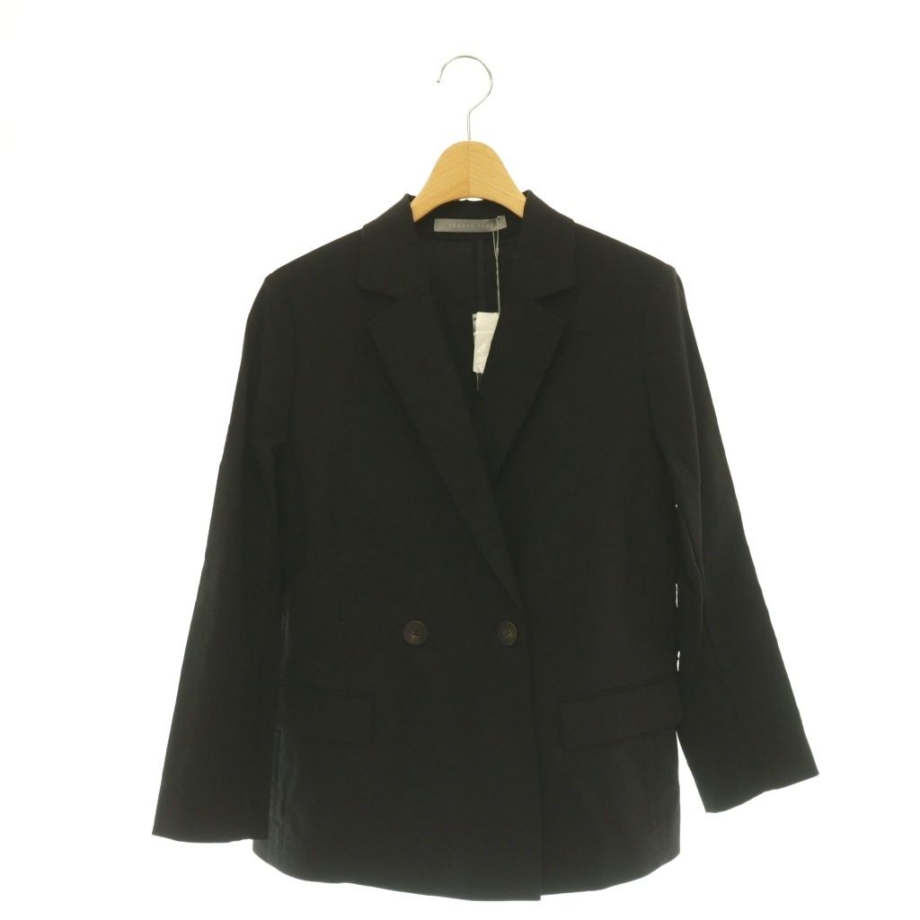 セオリーリュクス theory luxe 25SS lush linen adison ジャケット テーラード リネン混 S32 ブラック /HK ■OS