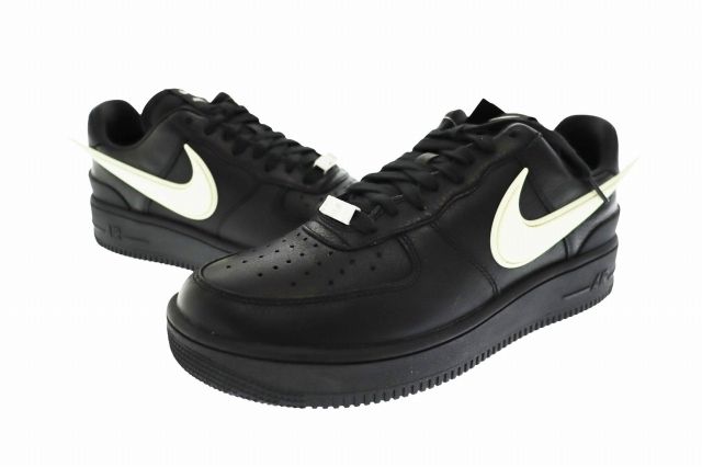 ナイキ NIKE × AMBUSH アンブッシュ AIR FORCE 1 LOW エアフォース ロー DV3464-001 27.5 ブラック ブランド古着ベクトル 中古▲■ 260804