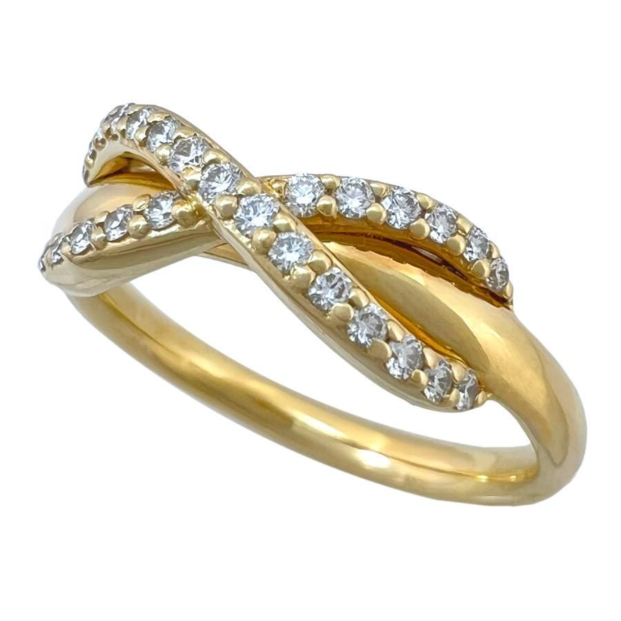 TIFFANY＆Co.　ティファニー　リング　インフィニティ　ダイヤ　750　K18　YG　イエローゴールド　9号　指輪 114,000円