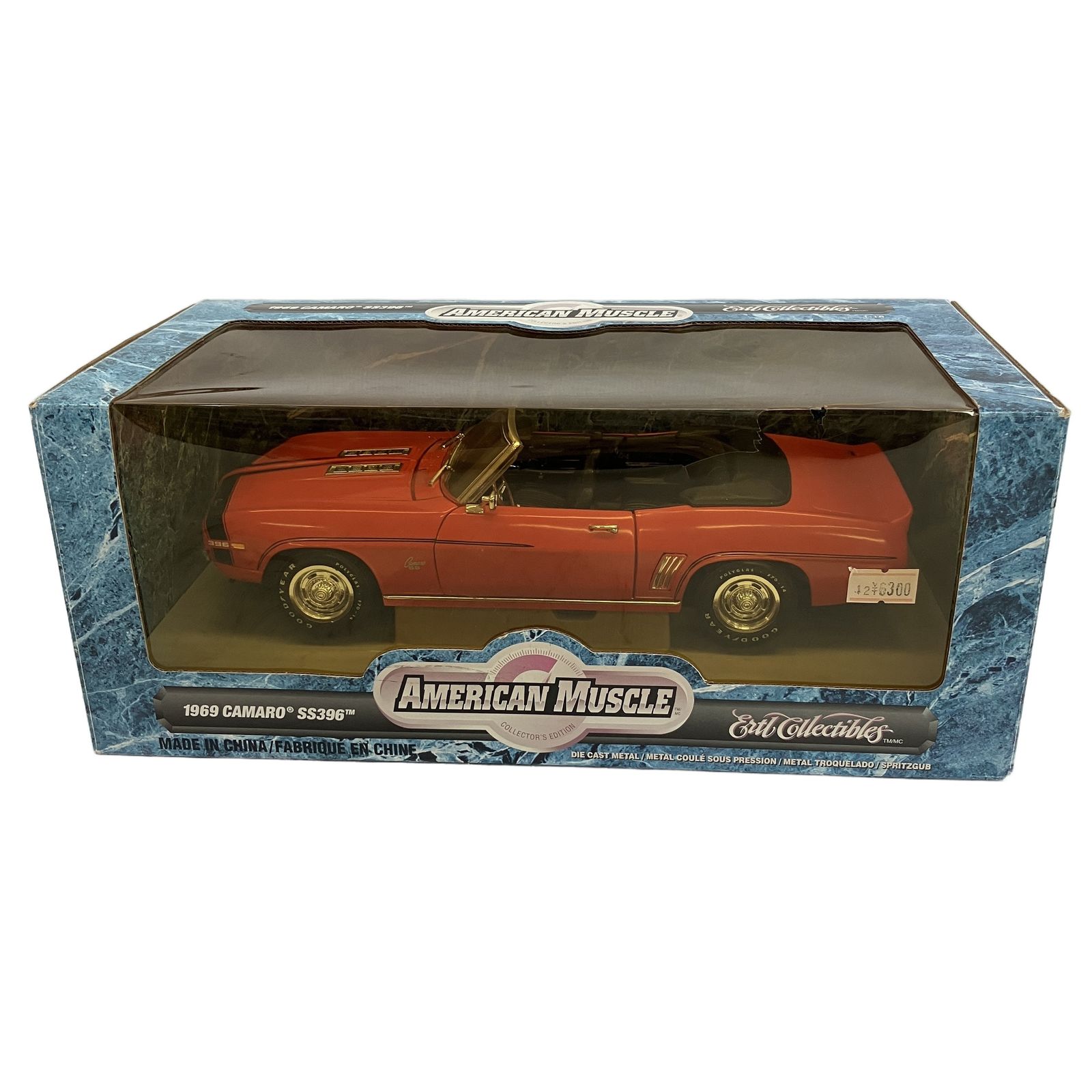 ERTL 32009 AMERICAN MUSCLE 1/18 1969 Chevrolet Camaro SS396 シボレー カマロ ミニカー アーテル 中古 C11515280