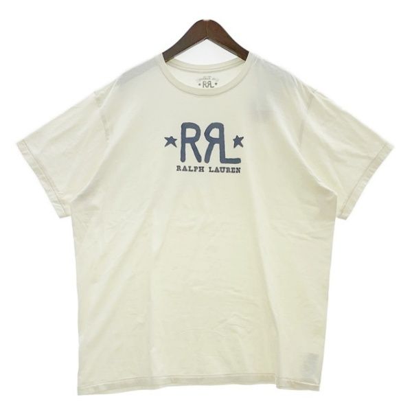 RRL ダブルアールエル Ron Herman RHC ロンハーマン ロゴ Tシャツ 半袖 カットソー 別注 メンズ XXLサイズ ホワイト トップス DM20051■