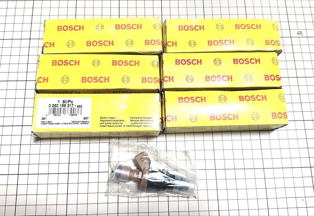 未使用 BOSCH ボッシュ 0280155217 ベンツ Mercedes-Benz 0000784949 フューエル インジェクター ノズル 6個 V8 M119 W124 W210 W140 C140
