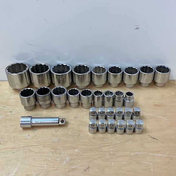 【中古】KTC/京都機械工具 19.0sq（3/4）大型ソケット アダプター エクステンション 31点セットまとめ売り ●141254