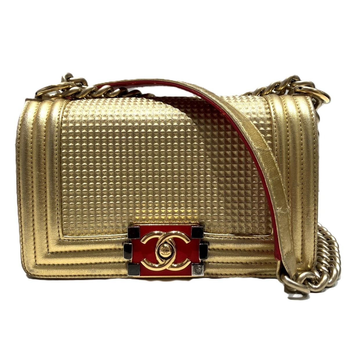 シャネル CHANEL ボーイシャネル20 スモールハンドバッグ ショルダーバッグ レザー A67085 レディース