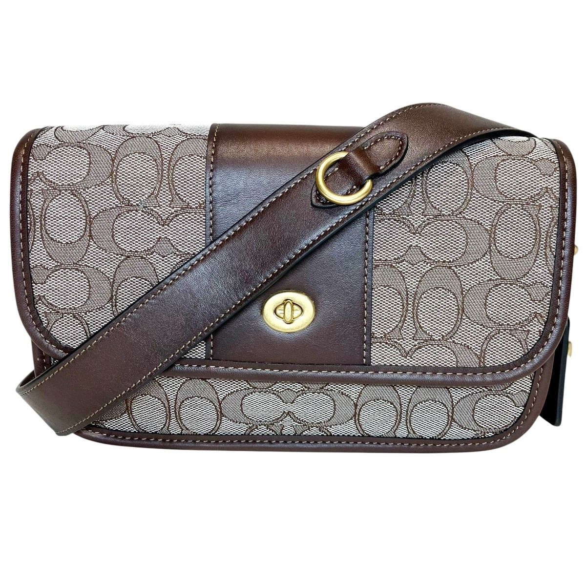メンズ コーチ COACH シグネチャー ショルダーバッグ キャンバス 