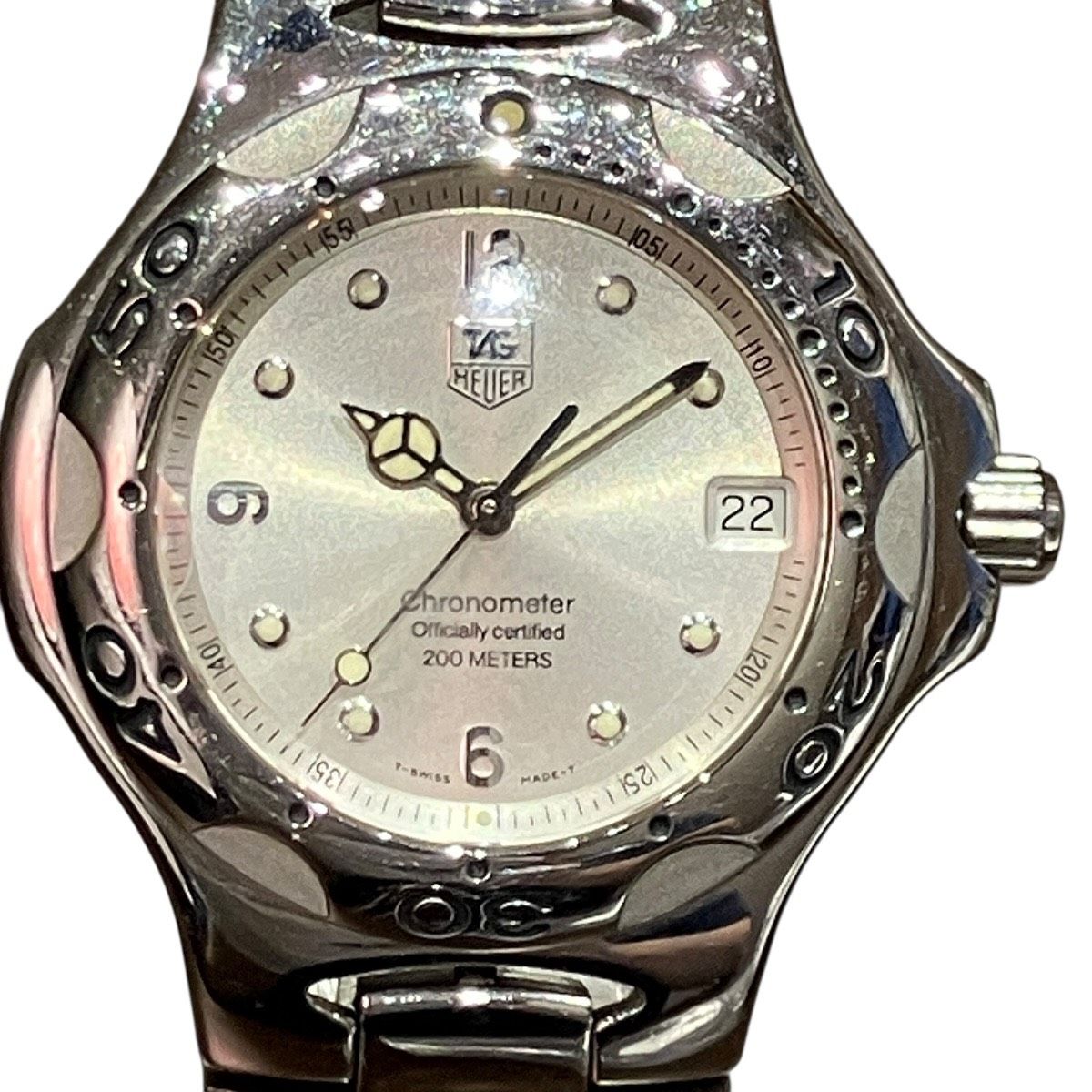 タグホイヤー TAG HEUER キリウム クロノメーター 腕時計 総重量約135.2g SS SS 自動巻き シルバー文字盤 WL5115 メンズ