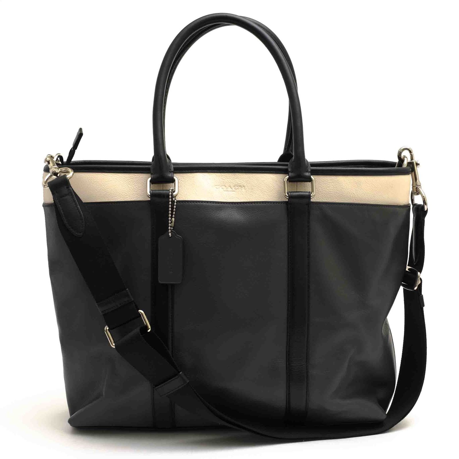 コーチ／COACH バッグ トートバッグ 鞄 ハンドバッグ メンズ 男性 男性用 レザー 革 本革 グレー 灰色 F57568 Perry Business Tote In Colorblock ペリー ビジネストート カラーブロック
