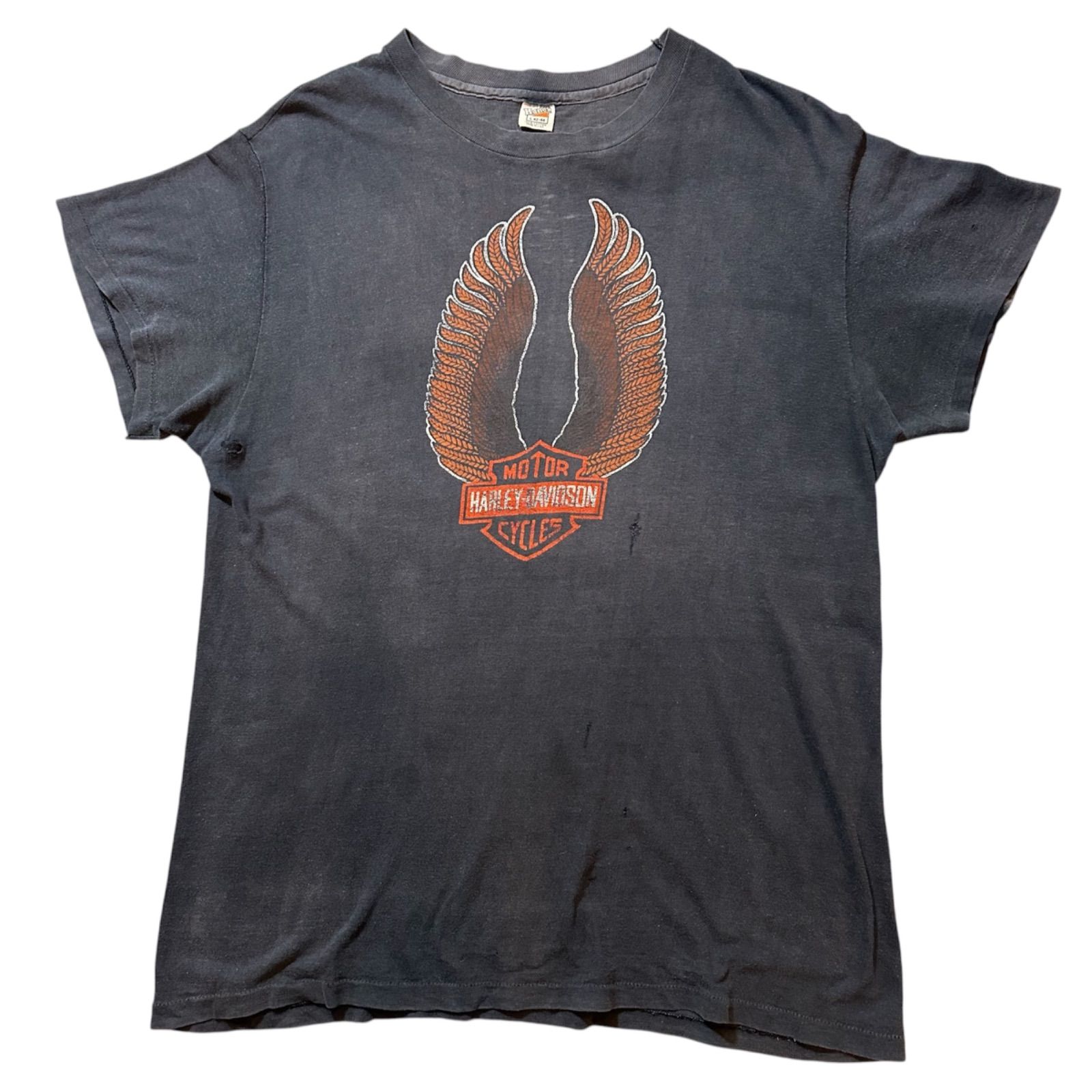 70s Hanes Harley-Davidson print T-shirt / 70年代 ヘインズ ハーレーダビッドソン プリント Tシャツ【F593】 45,000円