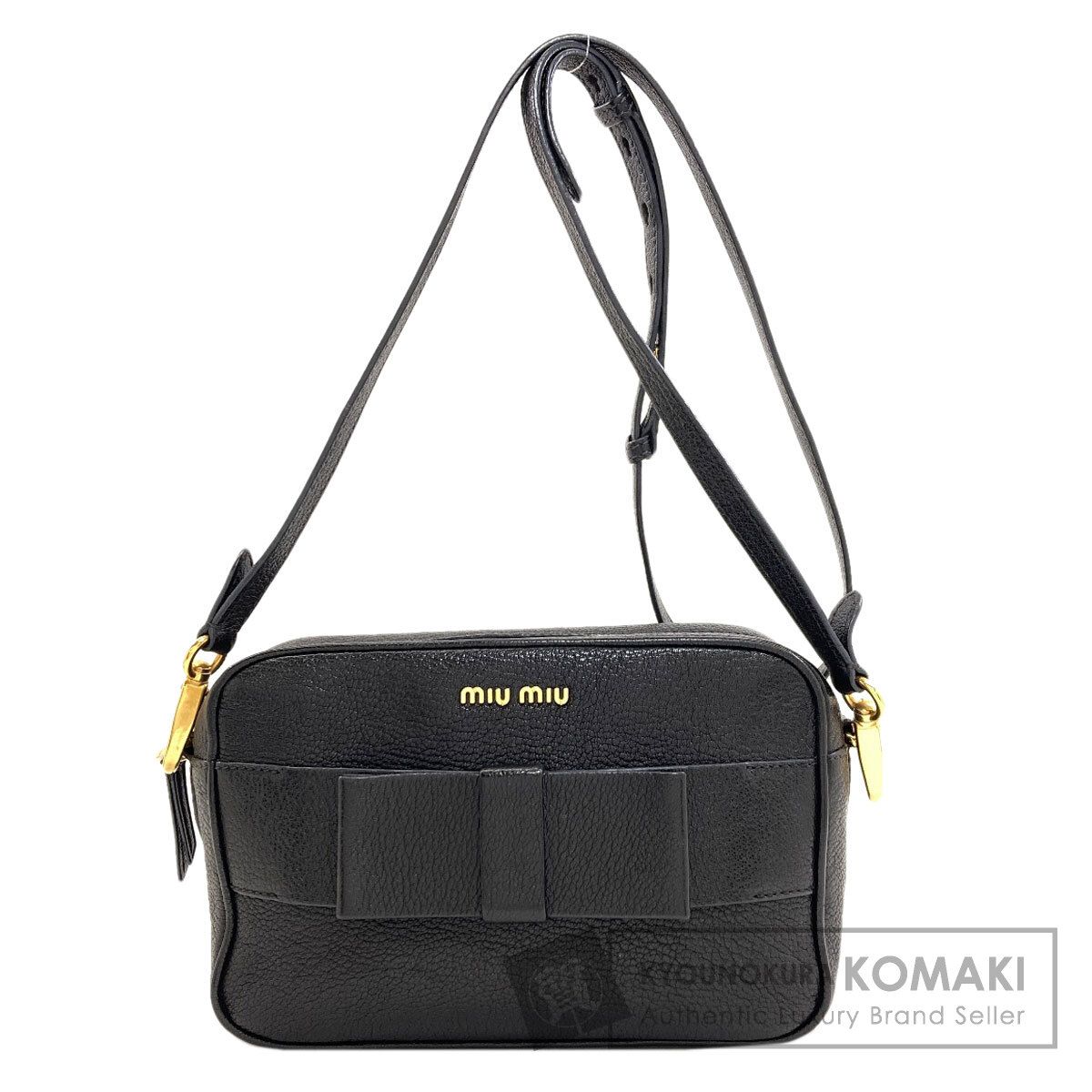 MIUMIU ミュウミュウ リボンモチーフ ショルダーバッグ レザー レディース [中古]