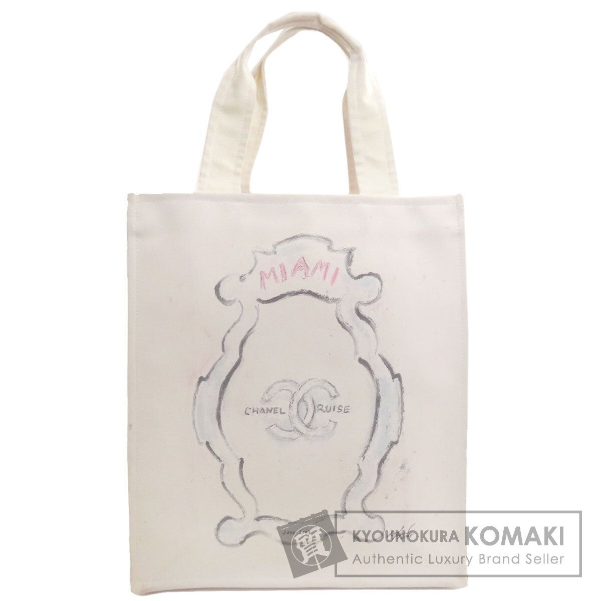 CHANEL シャネル マイアミ クルーズライン トートバッグ キャンバス レディース [中古]