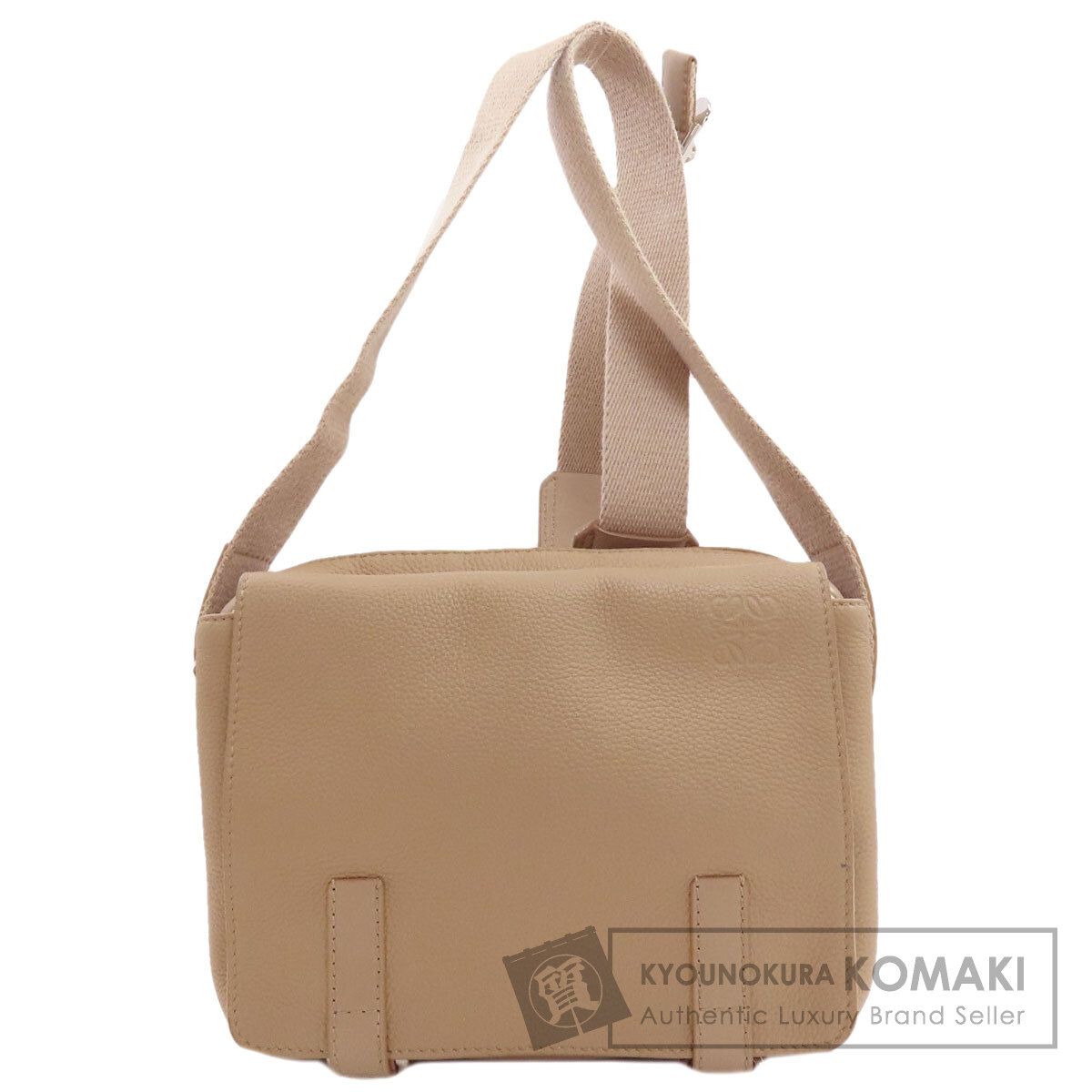 LOEWE ロエベ ロングショルダー ミリタリーメッセンジャー ショルダーバッグ カーフ レディース [中古]