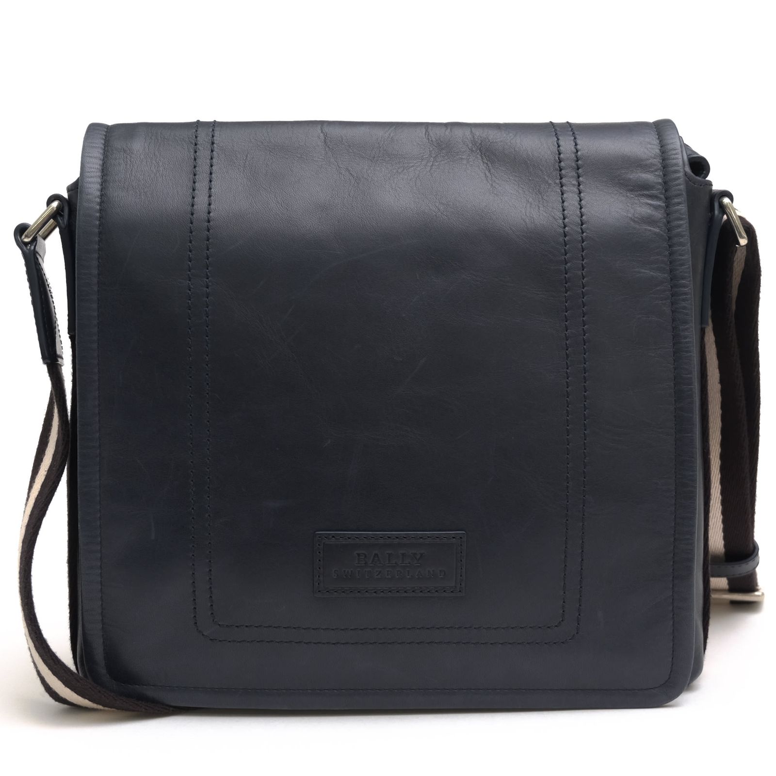 バリー／BALLY バッグ ショルダーバッグ 鞄 メンズ 男性 男性用 レザー 革 本革 ネイビー 紺 TERLAGO バリーストライプ メッセンジャーバッグ
