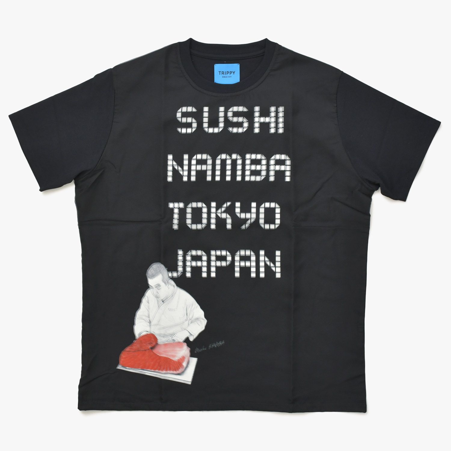 新品未使用 TRIPPY MIKIO ART トリッピーミキオアート 鮨 なんば コラボレーションTシャツ SMB-001 ブラック NAMBA XLサイズ 中古 4a005991 15,620円