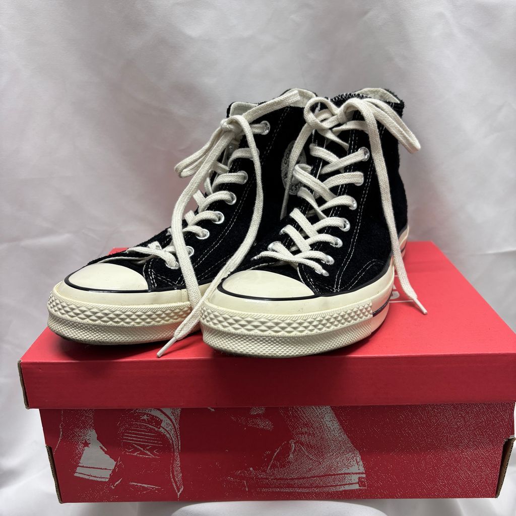 converse コンバース CHUCK TAYLOR ALL STAR 70 HI ハイカットスニーカー 157453C ブラック size:7.5【中目黒B07】