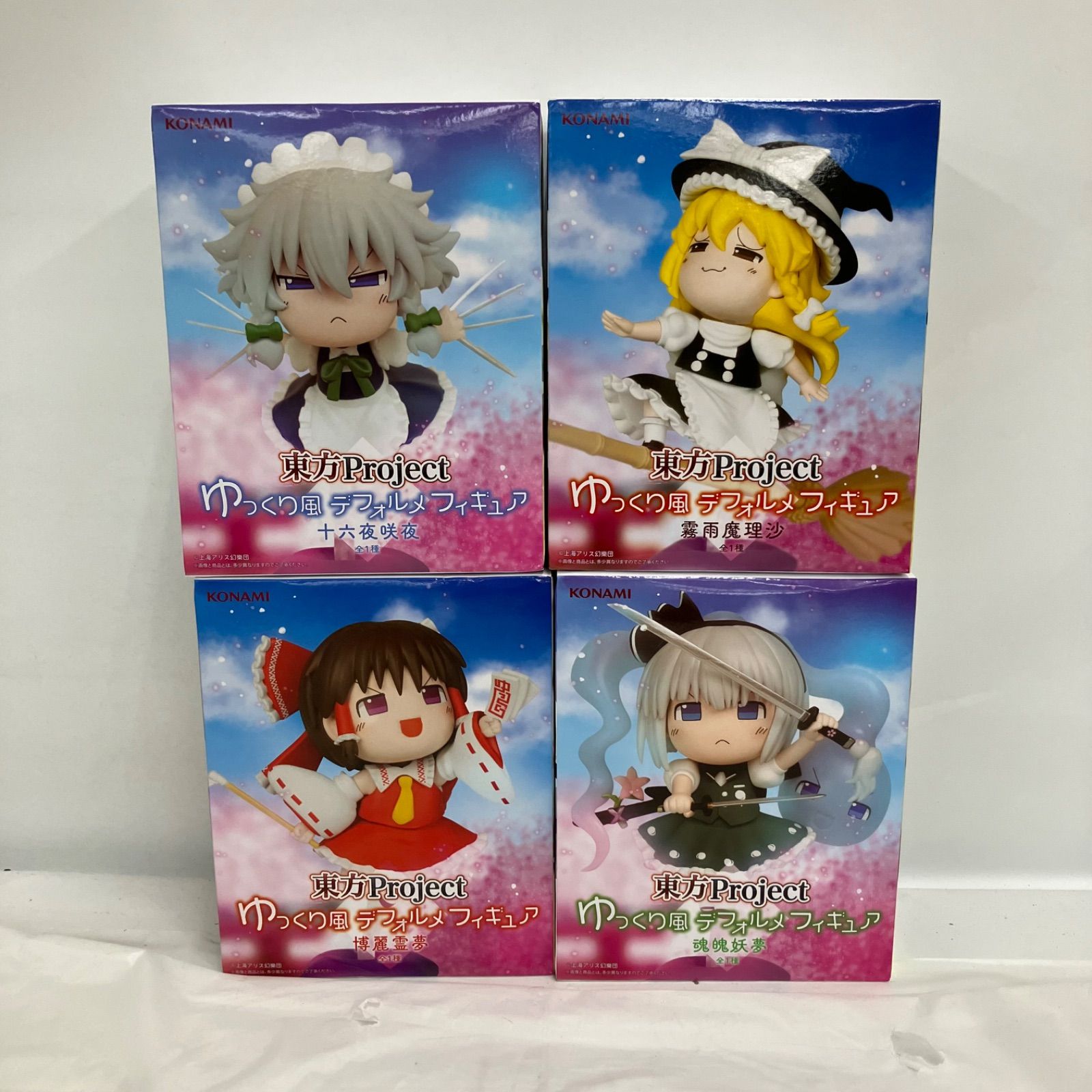 未開封 東方Project ゆっくり風 デフォルメ フィギュア 4種 LF8153