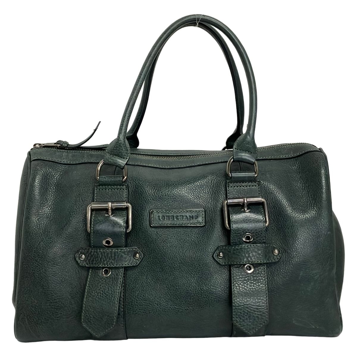 LONGCHAMP(ロンシャン) ハンドバッグ - ダークグリーン kate moss レザー 6,552円