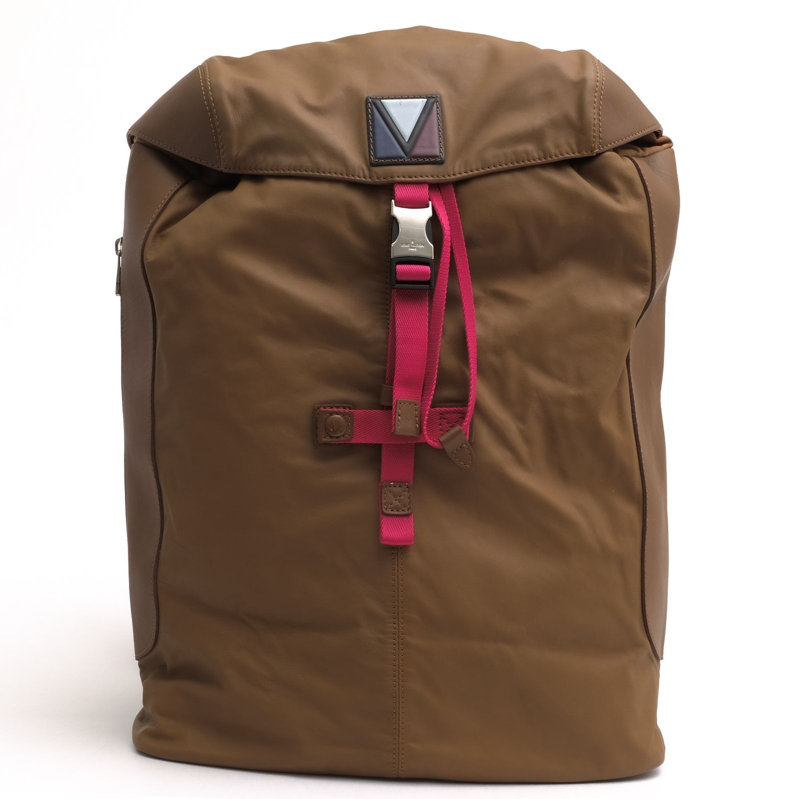 ヴィトン/Louis Vuitton リュック バッグ バックパック メンズ 男性 男性用 ナイロン レザー 革 本革 ブラウン 茶 M50148 V Line Pulse Backpack Vライン パルス バックパック デイパック