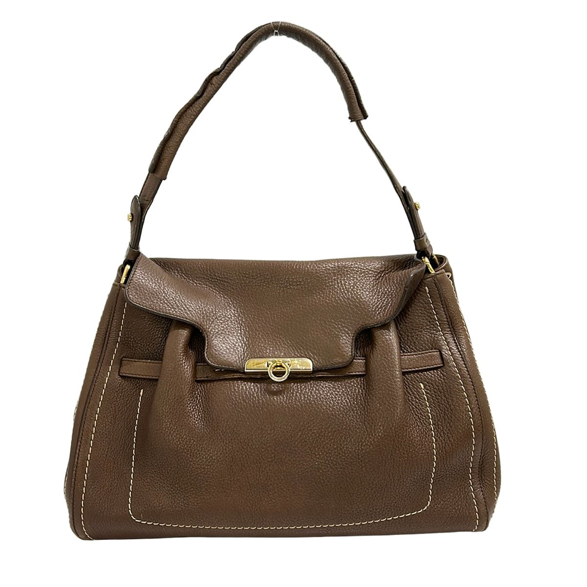 FERRAGAMO/SalvatoreFerragamo(サルバトーレフェラガモ) ハンドバッグ - ブラウン レザー