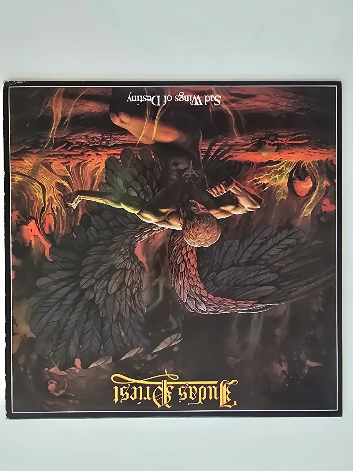 ジューダス プリースト LP ／ Judas Priest ー Sad Wings of Destiny 歌詞カード 歌詞集 はい/ NM +