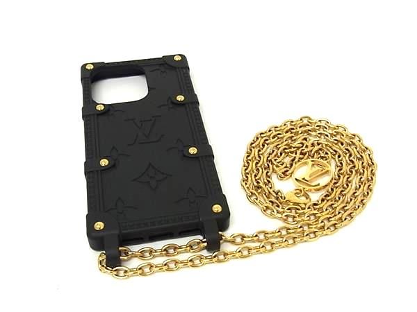 LOUIS VUITTON ルイヴィトン M81997 モノグラム リ トランク iPhone14 Pro対応 アイフォンケース ノワール ブラック系 FY2609