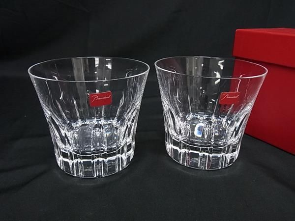 ■新品■未使用■ Baccarat バカラ エトナ クリスタルガラス ロックグラス コップ 食器 テーブルウェア 2客セット クリア HE0900