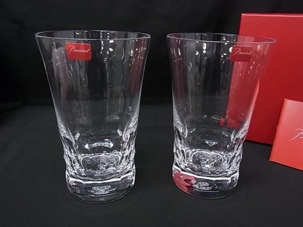 ■新品■未使用■ Baccarat バカラ ビバ クリスタルガラス ハイボールグラス コップ 食器 テーブルウェア 2客セット クリア HE0973
