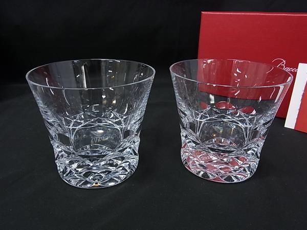 ■新品■未使用■ Baccarat バカラ ブラーヴァ イヤータンブラー 2020 クリスタルガラス グラス コップ 2客セット クリア HE0969