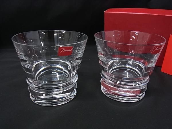 ■新品■未使用■ Baccarat バカラ ベガ クリスタルガラス ロックグラス コップ 食器 テーブルウェア ペア 2客セット クリア HE0966