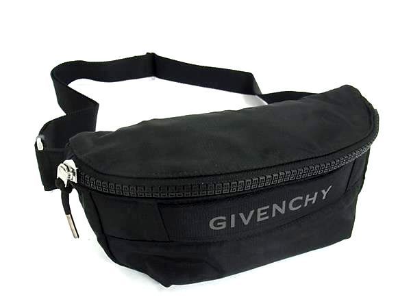 ■新品同様■ GIVENCHY ジバンシィ Gトレック ポリアミド ウエストバッグ ウエストポーチ ボディバッグ メンズ ブラック系 FY3341