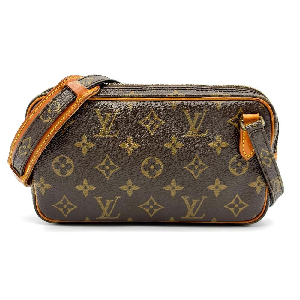 ルイヴィトン LOUIS VUITTON ポシェット マルリーバンドリエール ショルダーバッグ モノグラム キャンバス M51828 ブラウン 864 TH【中古】 34,450円