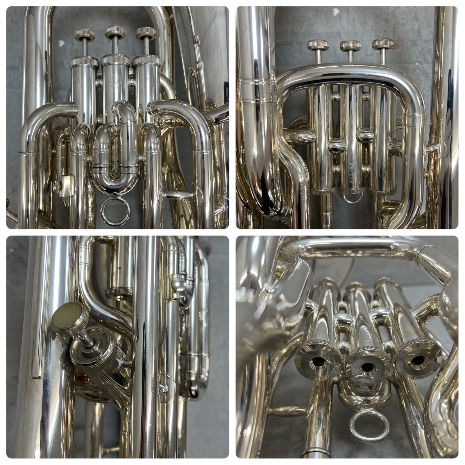 状態良好 ヤマハ ユーフォニアム YEP-621S 銀メッキ シルバー 管楽器
