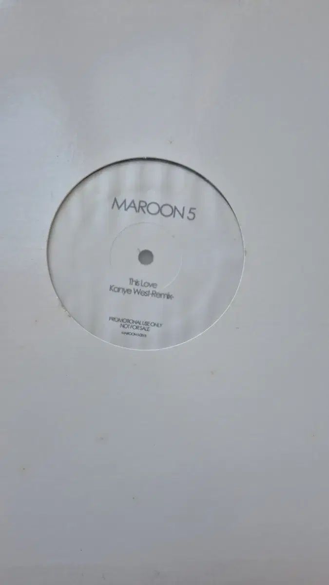maroon 5 ー this love （ kanye west remix ） promo lp