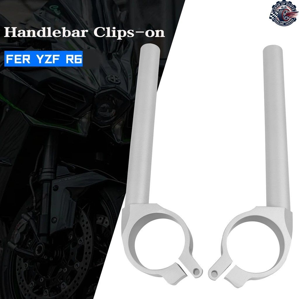 50mm クリップオンハンドルバー ヤマハ YZF-R6 YZFR6 2006-2016 オートバイ用クリップオンハンドルバー フォークチューブライザー カスタム