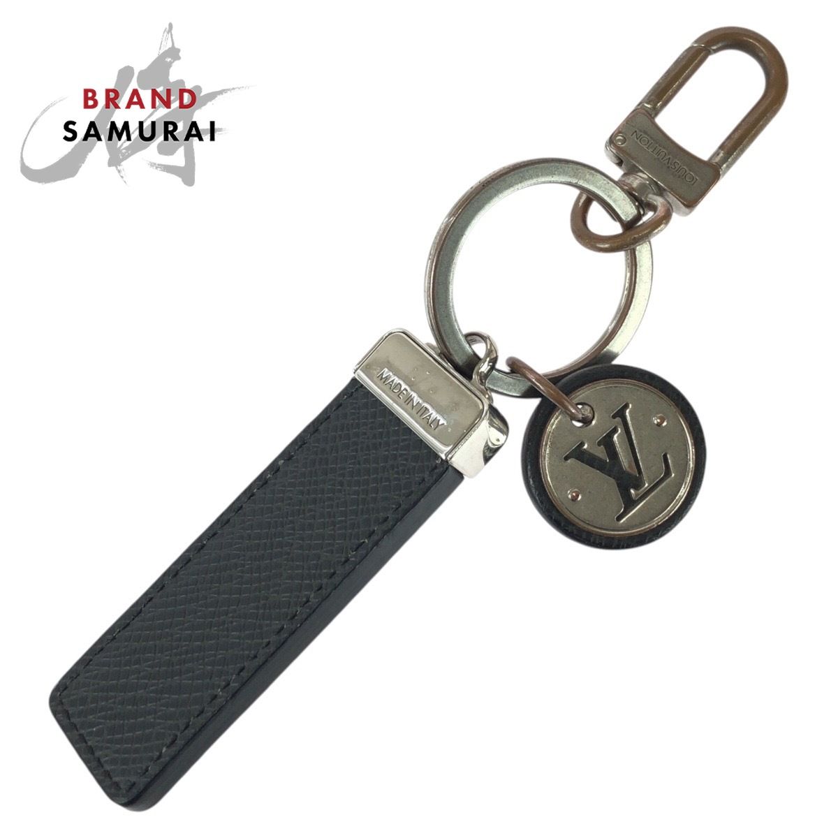 LOUIS VUITTON ルイヴィトン タイガ ポルトクレ ネオLVクラブ ブラック 黒 シルバー金具 レザー/メタル キーリング キーホルダー 603693【中古】 10,466円