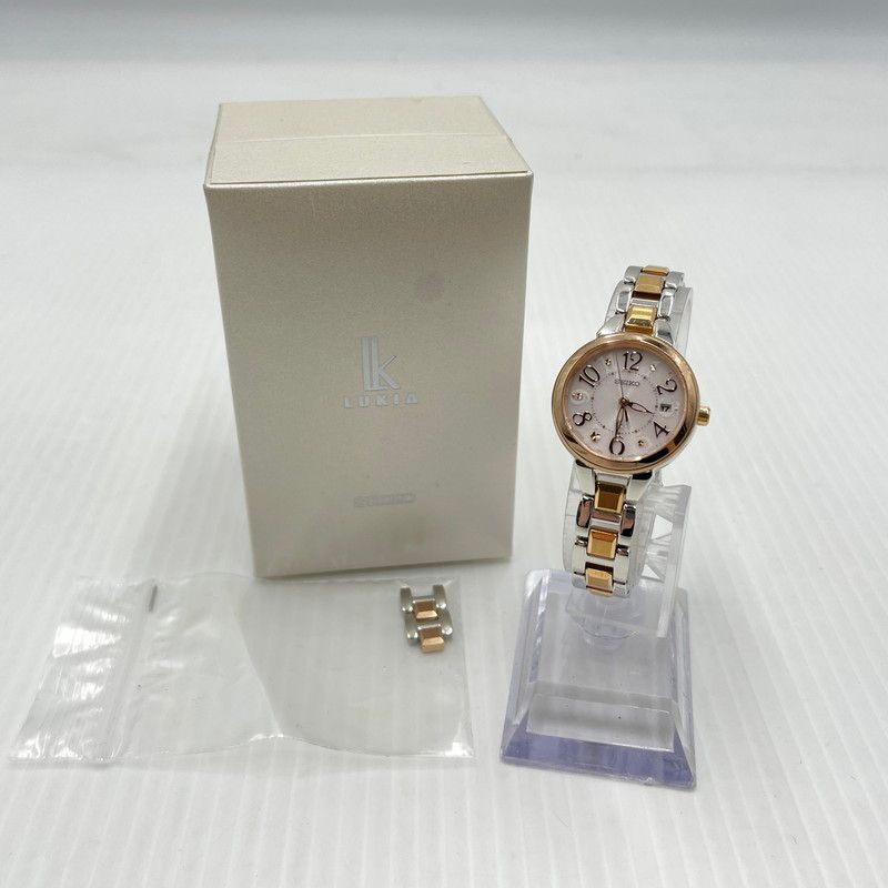 【中古品】 SEIKO セイコー LUKIA ルキア 1B22-0CS0 電波ソーラー 腕時計 【197-260804-yo-03-tei】