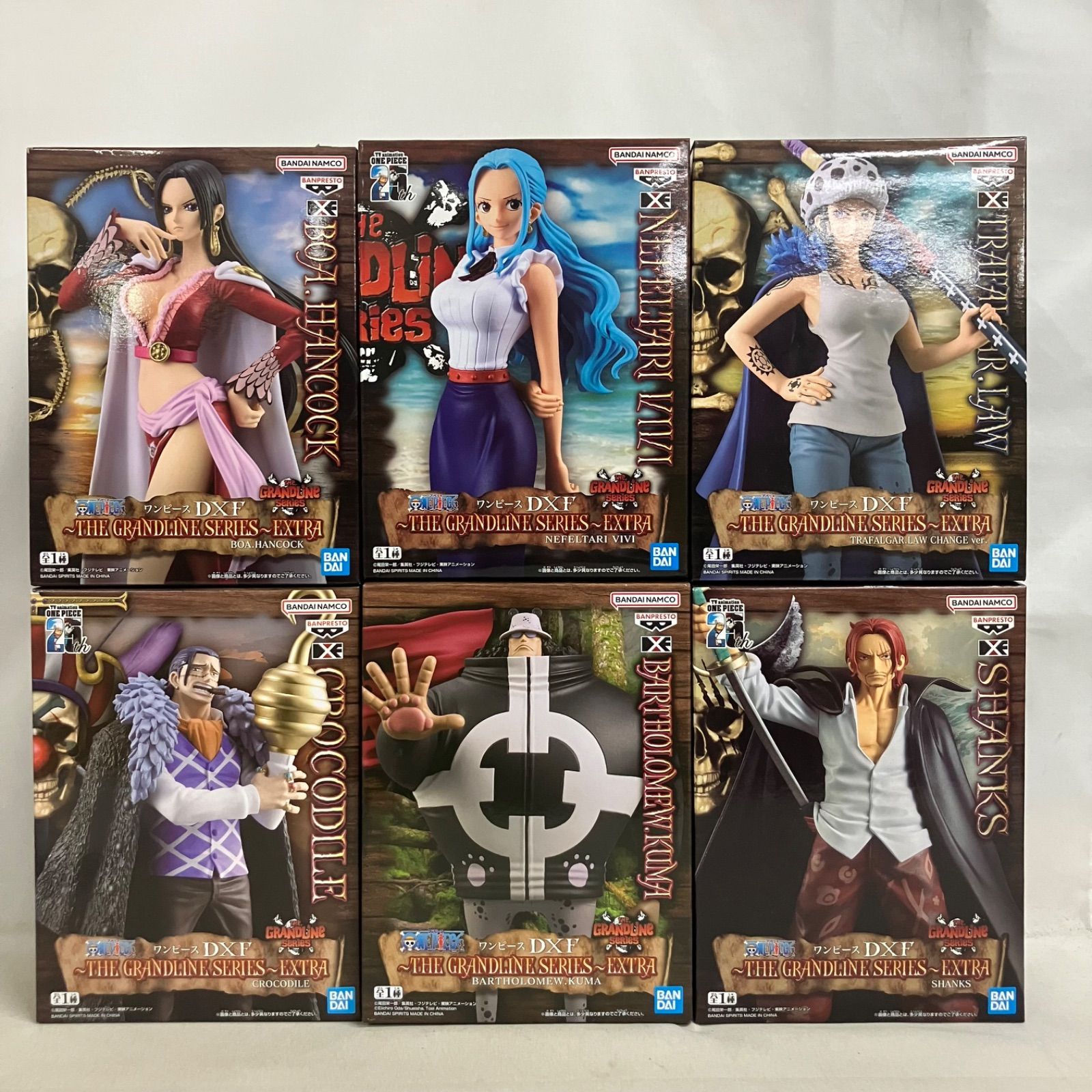 未開封 ONE PIECE THE GRANDLINE SERIES シャンクス 他 フィギュア 6個