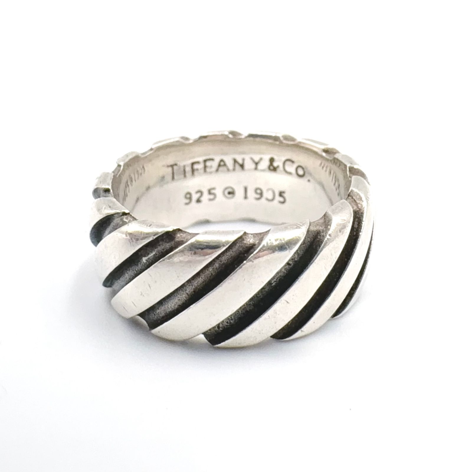 【新着】TIFFANY & Co. ツイスト トルネード ワイド SV925 シルバー 指輪 28,384円