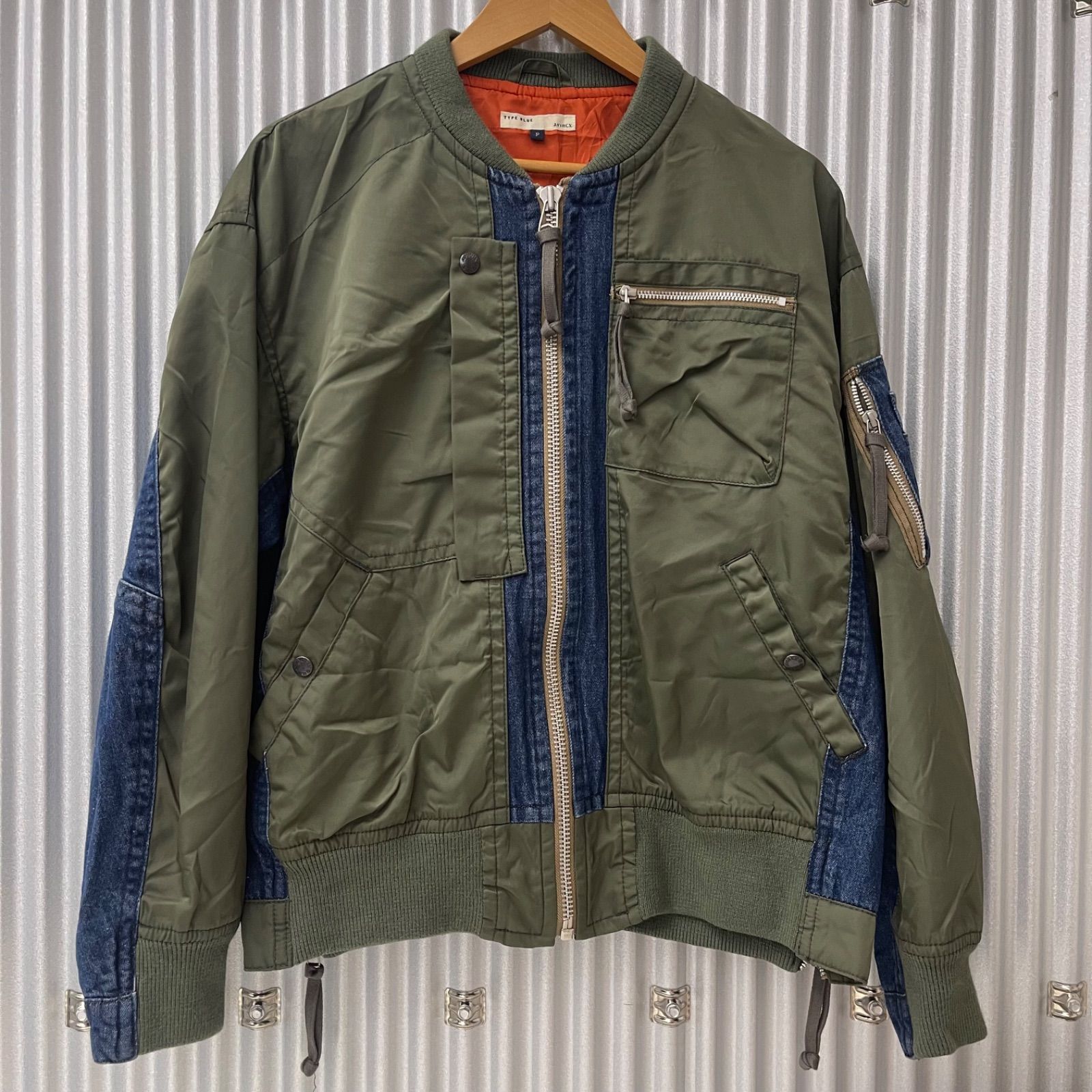 AVIREX TYPE BLUE MA-1 デニム ナイロン 10,140円
