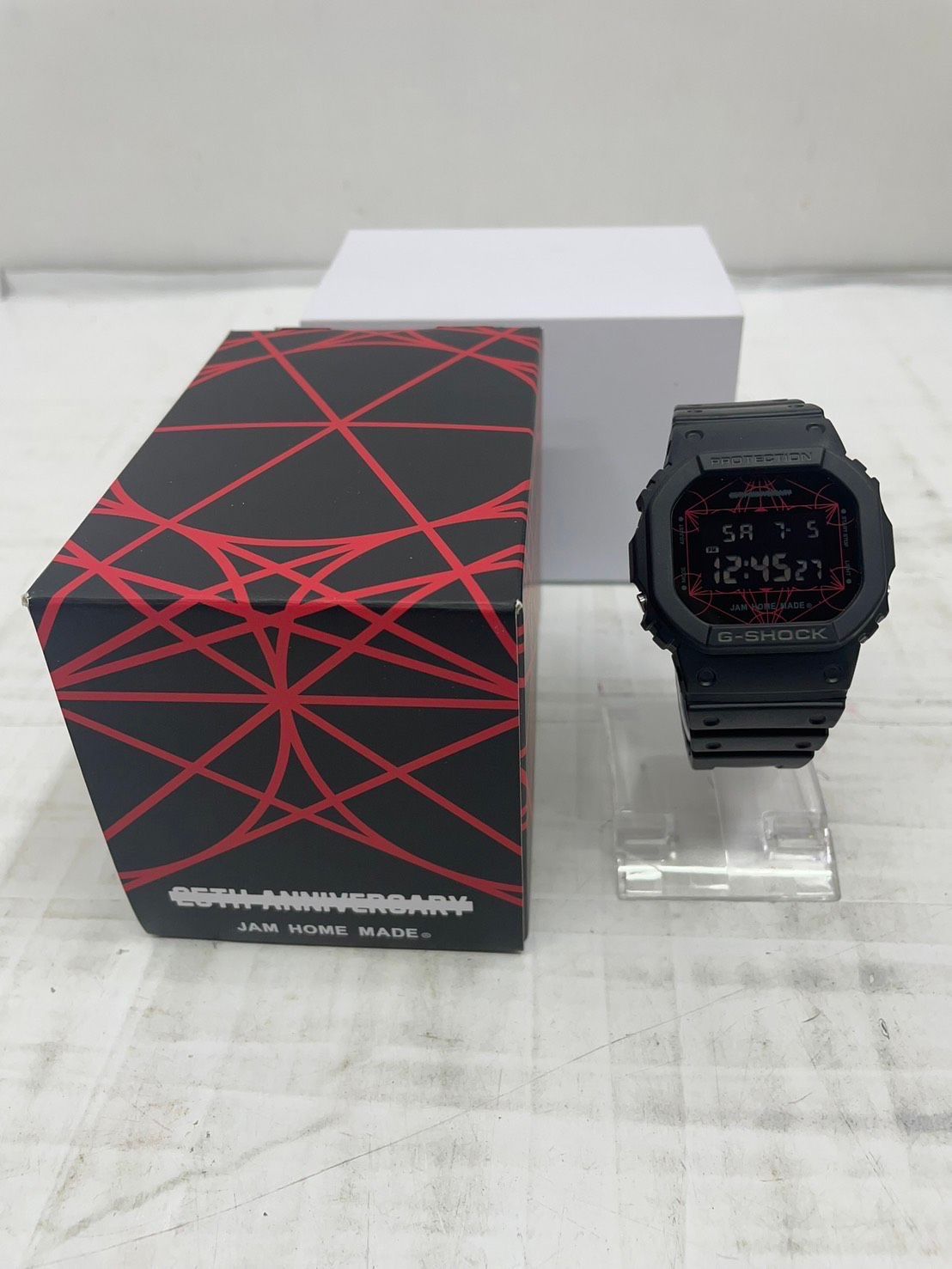 送料無料h15220 CASIO カシオ デジタルウォッチ ブラック JAM HOME MADE 25thコラボレーションモデル DW-5600VT 腕時計 ファッション ブラック 未使用 7,196円