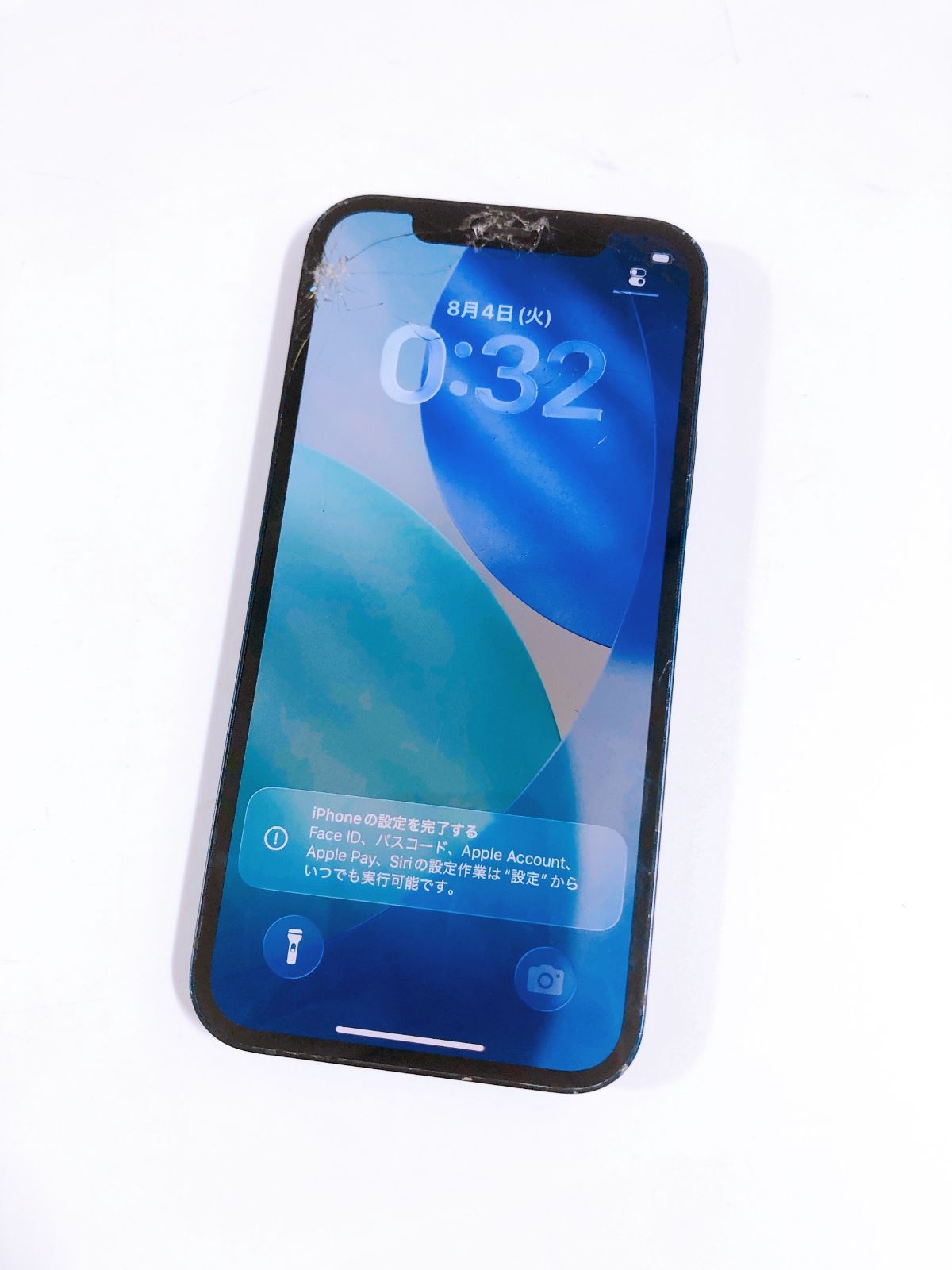 【4866】アップル iPhone 12 MGHN3J/A 64GB ブラック IMEI KDDI○ SIMロックなし
