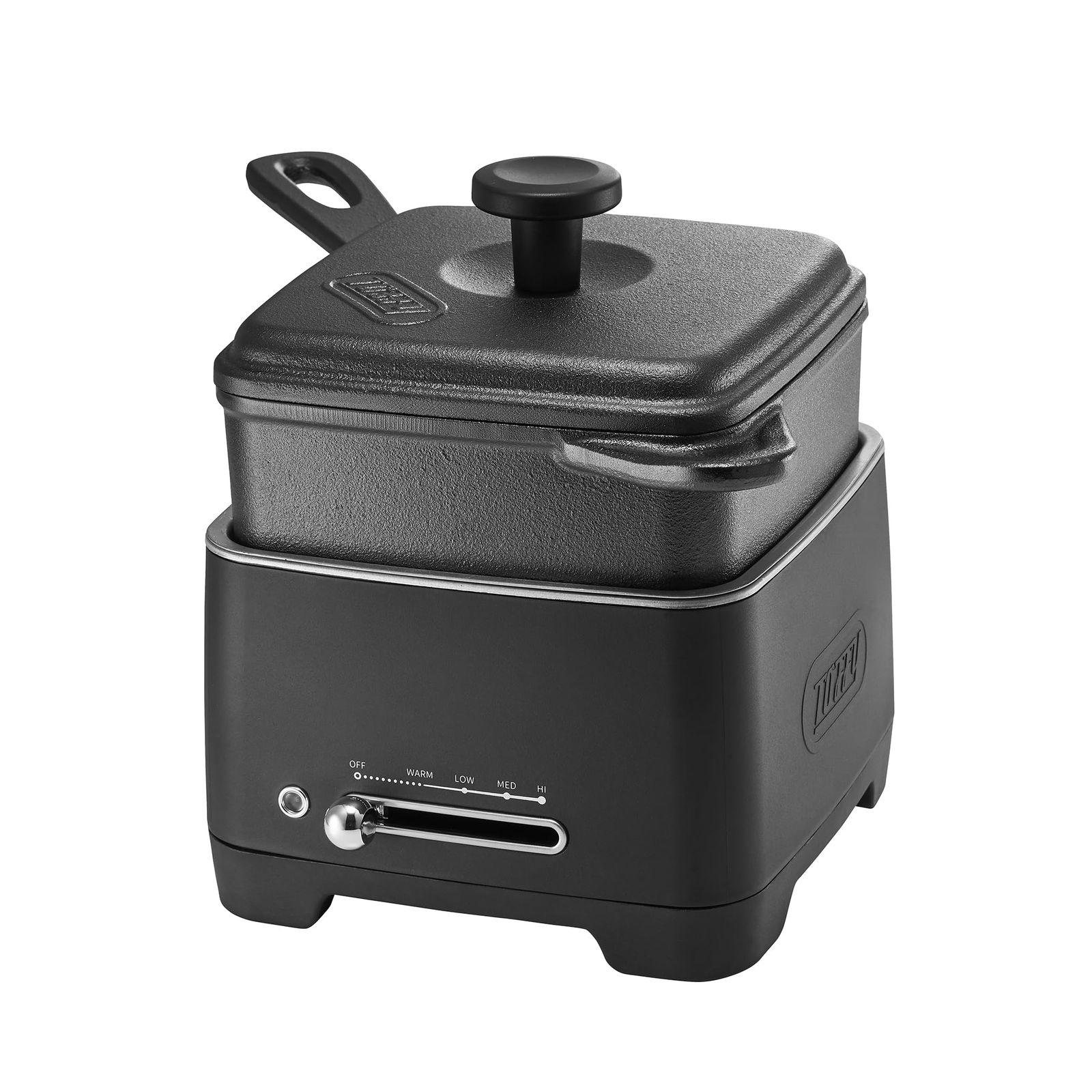【Toffy/トフィー】 ホットスキレット K-SK1 おうちでキャンプ料理 直火OK 蓄熱性 重厚スキレット 減塩焼肉 無水レシピ 肉料理 焼く 煮る 炊く 炒める 鍋敷きミトン付き K-SK1-RB リッチブラック [K-SK1-RB]