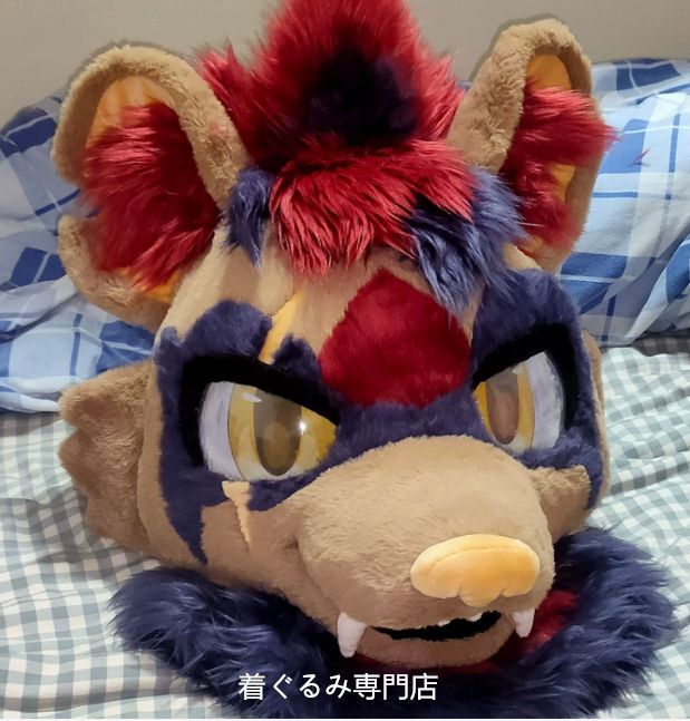 狼　犬　猫　着ぐるみ 　ヘッド ケモノ ファースーツ ぬいぐるみ コスプレ コスチューム Kurumi 一点物 D645