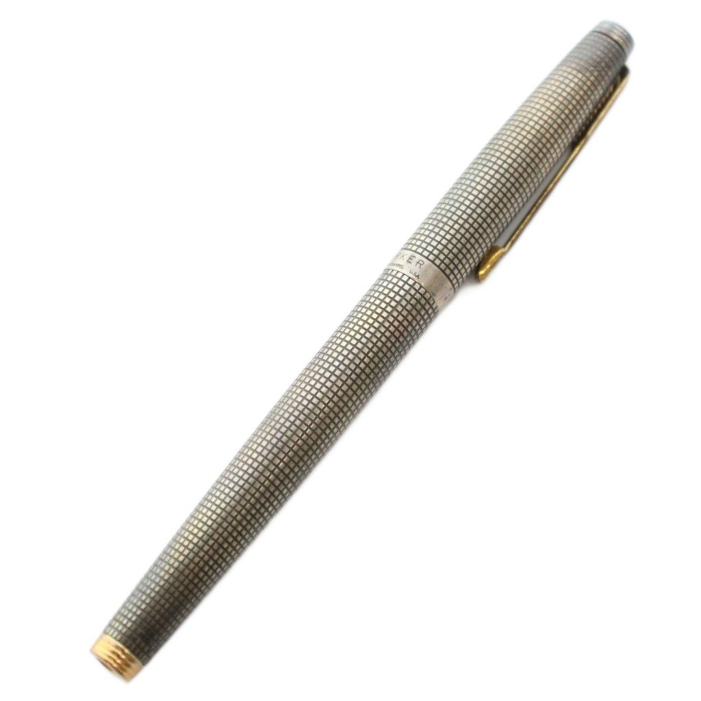 パーカー parker 75 シズレ 万年筆 文房具 ペン先14K シルバーカラー /KU